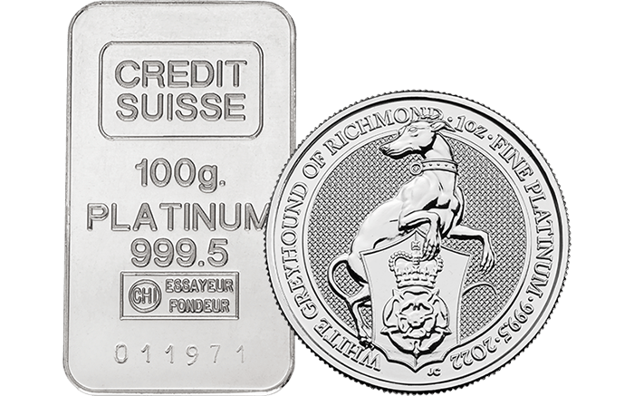 Welke platina munten en platinabaren kan ik kopen