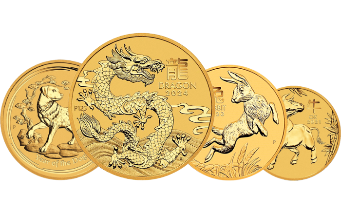 Gouden Lunar-munten kopen