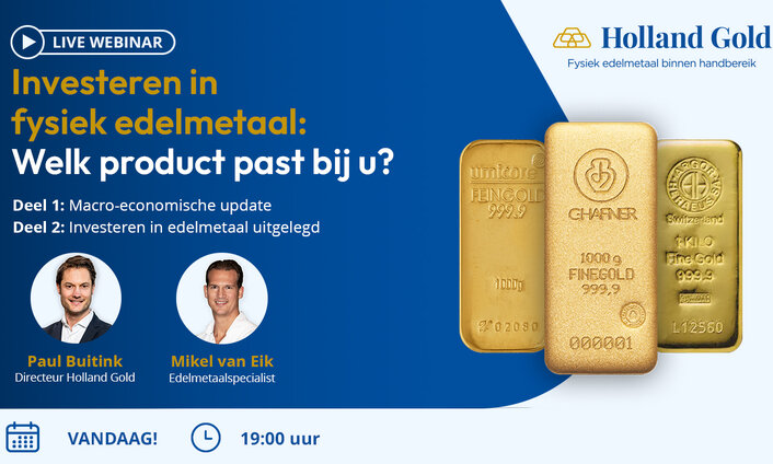 Vanavond: online masterclass met Paul Buitink over fysiek edelmetaal