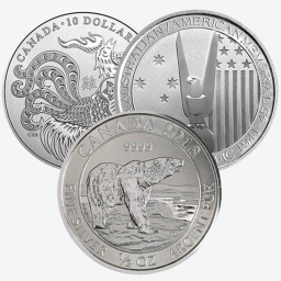 1/2 troy ounce zilveren munt - diverse producenten