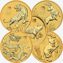 10 troy ounce gouden munt - diverse producenten