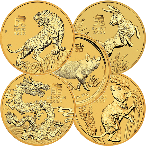 10 troy ounce gouden munt - diverse producenten