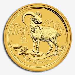 Lunar 2015 1 troy ounce gouden munt