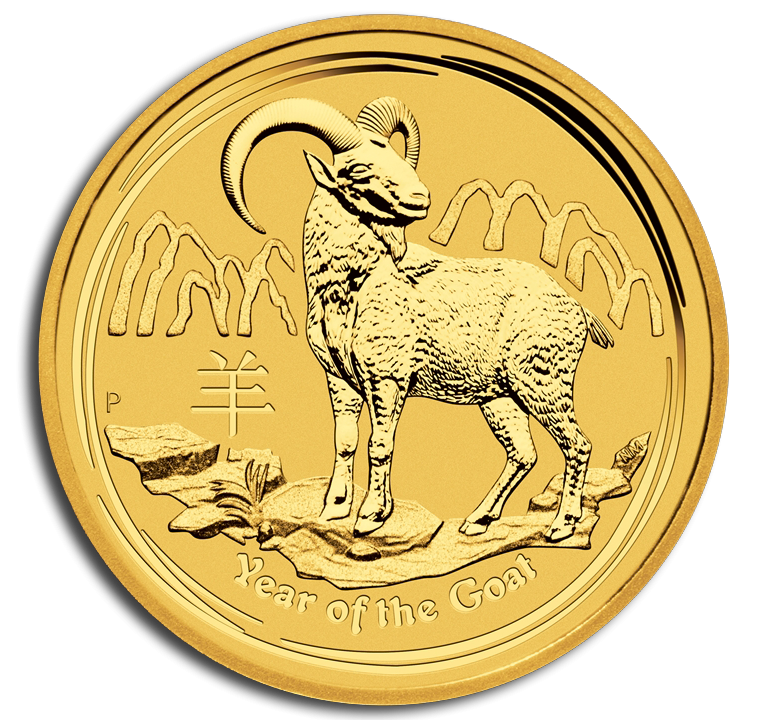 Lunar 2015 1 troy ounce gouden munt