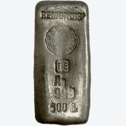 500 gram zilverbaar - diverse producenten LBMA gecertificeerd