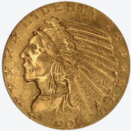 5 Dollar Half American Eagle Indian Head