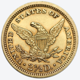 2,5 Dollar American Quarter Eagle Liberty Head