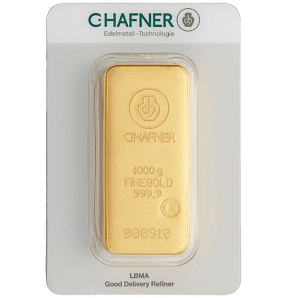 C. Hafner 1 kilogram goudbaar
