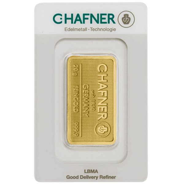 C. Hafner 20 gram goudbaar