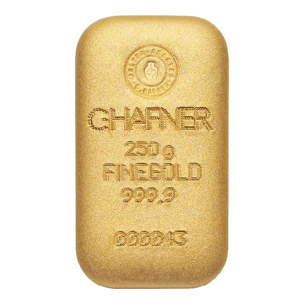 C. Hafner 250 gram goudbaar