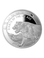 Giants of the Ice Age 1 ounce Cave Lion 2022 zilveren munt