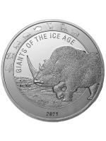 Giants of the Ice Age 1 ounce Rhinoceros 2021 zilveren munt