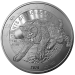 Giants of the Ice Age 1 ounce Saber Toothed Cat 2020 zilveren munt