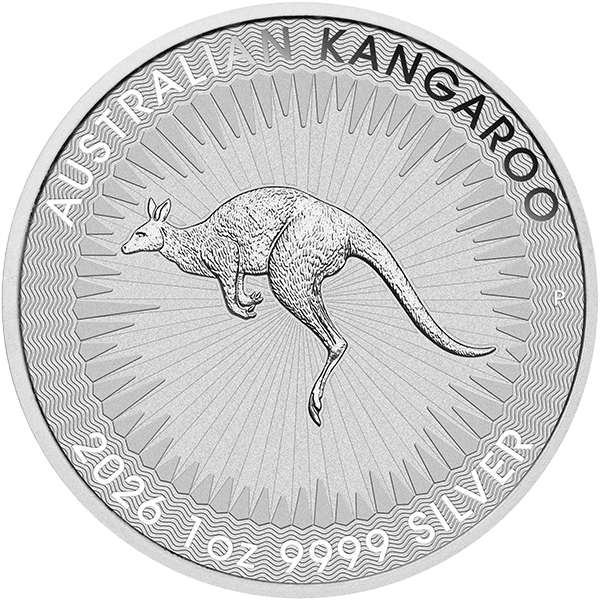 Kangaroo 2026 zilveren 1 troy ounce munt