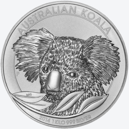 Koala 2014 1 kilogram zilveren munt 