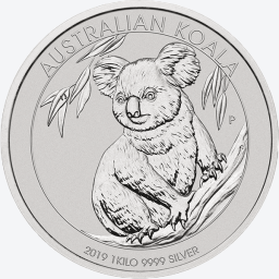 Koala 2019 1 kilogram zilveren munt 