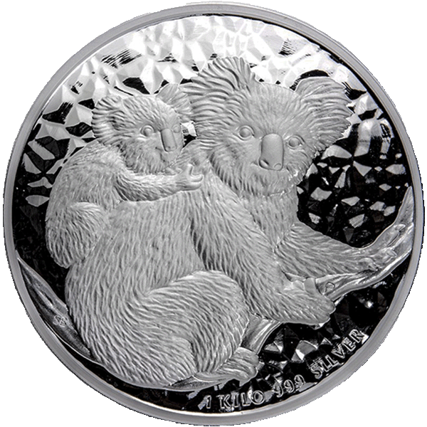 Koala 2008 1 kilogram zilveren munt 