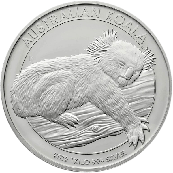 Koala 2012 1 kilogram zilveren munt 