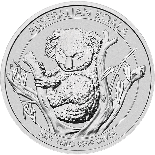 Koala 2021 1 kilogram zilveren munt 