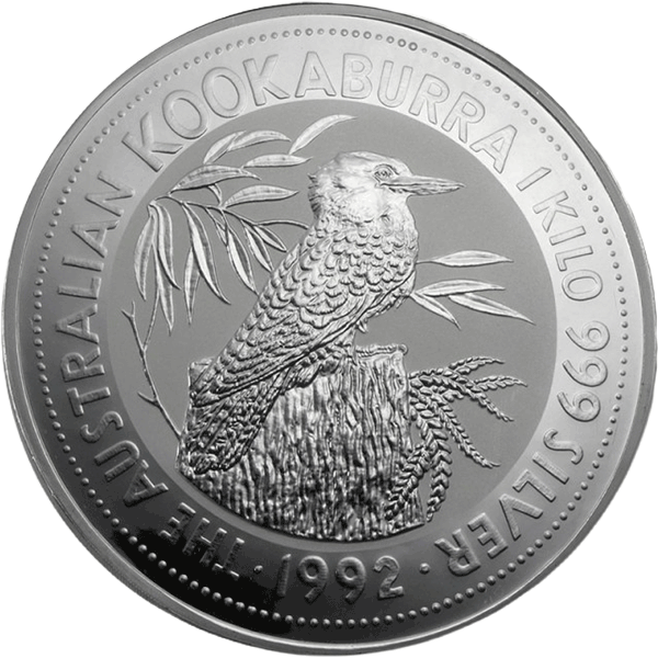 Kookaburra 1992 1 kilogram zilveren munt