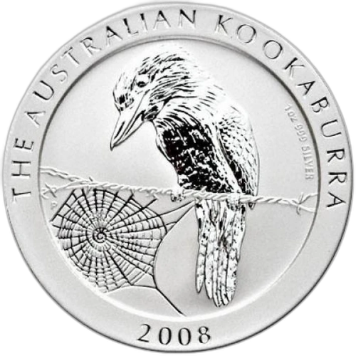 Kookaburra 2008 1 kilogram zilveren munt