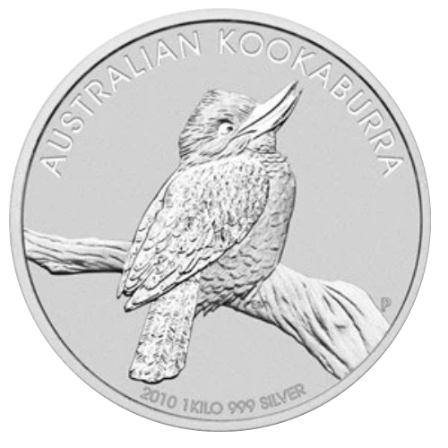 Kookaburra 2010 1 kilogram zilveren munt