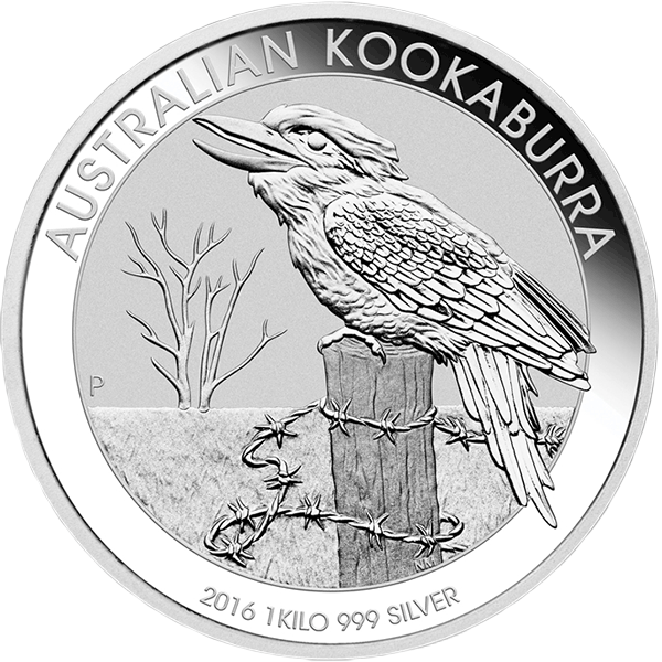 Kookaburra 2016 1 kilogram zilveren munt