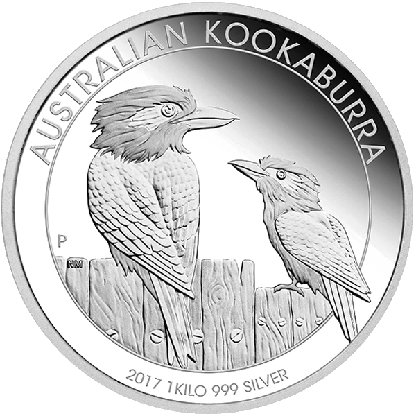 Kookaburra 2017 1 kilogram zilveren munt