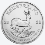 Krugerrand 1 troy ounce zilveren munt - diverse jaartallen