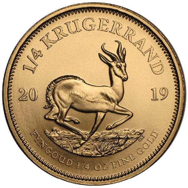 Krugerrand 1/4  troy ounce gouden munt