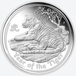 Lunar 2010 1 kilogam silver coin