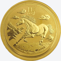 Lunar 2014 2 troy ounce gouden munt