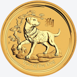 Lunar 2018 1/20 troy ounce gouden munt