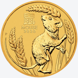 Lunar 2020 2 troy ounce gold coin