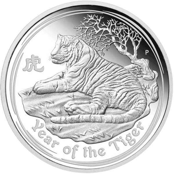 Lunar 2010 1 kilogam silver coin