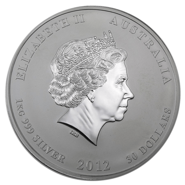 Lunar 2012 1 kilogram zilveren munt
