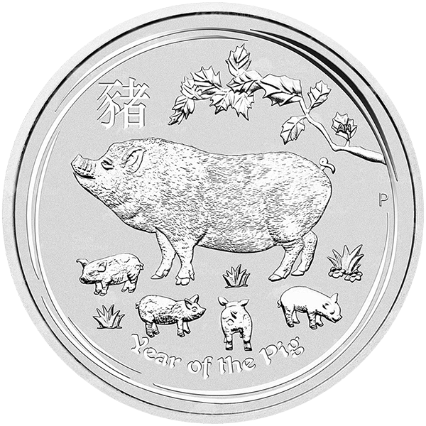 Lunar 2019 1 kilogram zilveren munt