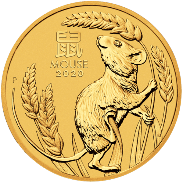 Lunar 2020 2 troy ounce gold coin