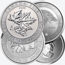 1,5 troy ounce zilveren munt - diverse producenten