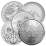 Munten mix 1 troy ounce zilveren munten BTW