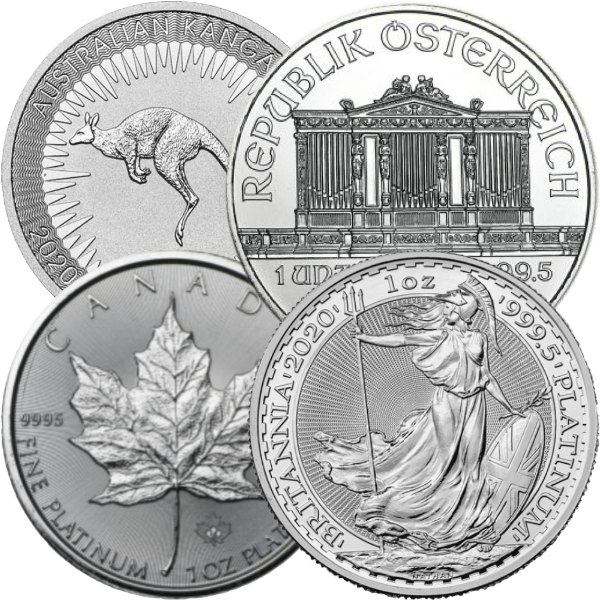 1 troy ounce platina coin – Various Producers