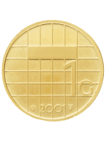 Nederlandse gouden gulden munt (2001)