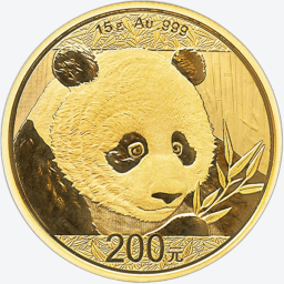 Panda 2018 15 gram gold coin