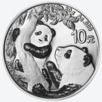 Panda 2021 30 gram zilveren munt
