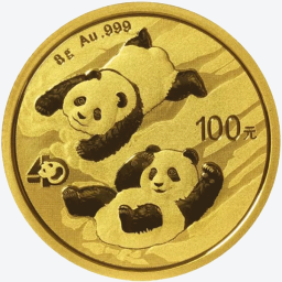 Panda 2022 8 gram gouden munt