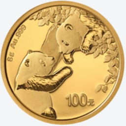 Panda 8 gram gouden munt - diverse jaartallen