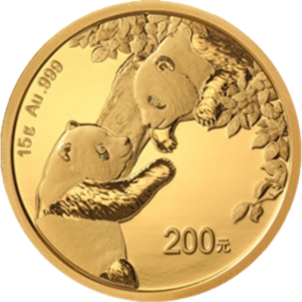 Panda 15 gram gouden munt - diverse jaartallen