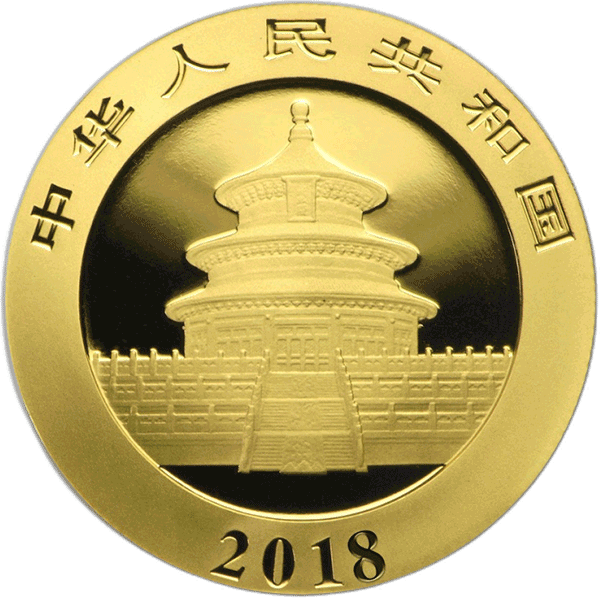 Panda 2018 15 gram gold coin