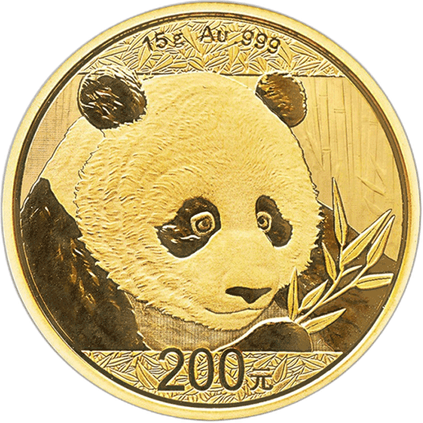 Panda 2018 15 gram gold coin