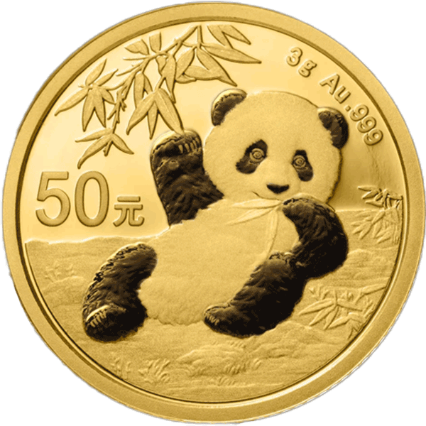Panda 2020 3 gram gouden munt